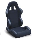 Black Sport Racing Seats With Comfortable Injection - Molded Foam And Woven Upholstery