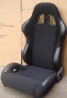 Black Sport Racing Seats With Comfortable Injection - Molded Foam And Woven Upholstery
