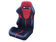 High Performance Custom Black And Red Racing Seats , Reclining Racing Seats