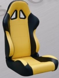 China Assentos de competência pretos e amarelos confortáveis, costume que compete assentos para carros fábrica