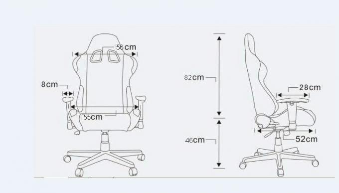 Cadeira ajustável para a sala de reunião, cadeira do escritório da altura do computador de Seat de cubeta do carro