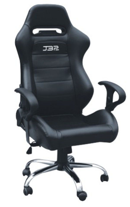Estilo moderno que compete a cadeira do jogo da cadeira do computador de escritório com único preto do PVC do ajustador
